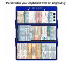 WhiteCoat Clipboard® Trifold - Blue Critical Care Edition